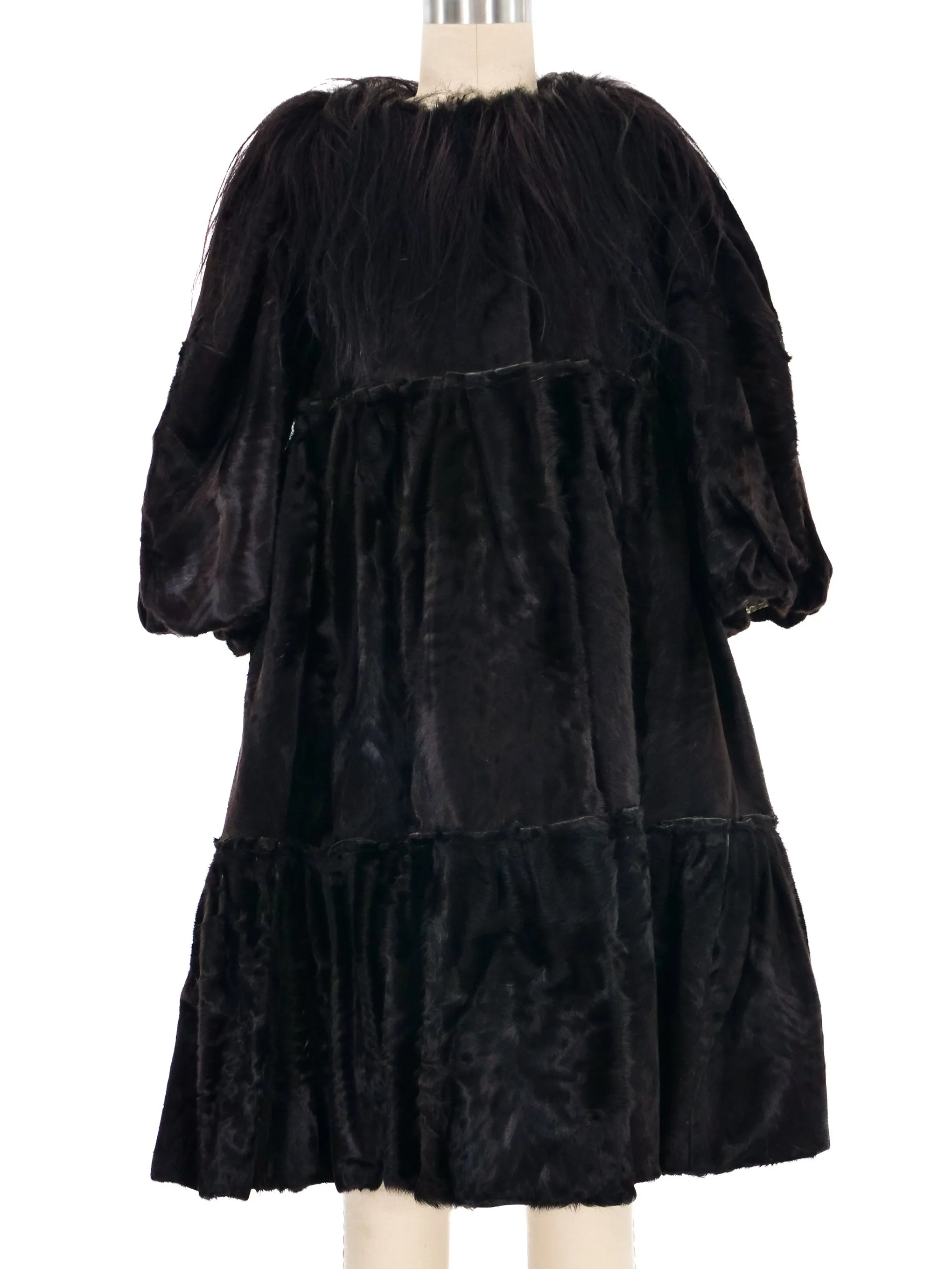 2006 Lanvin Fur Swing Coat