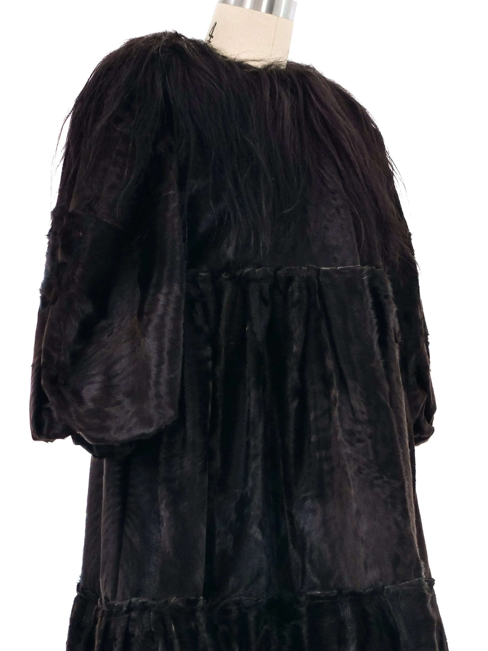 2006 Lanvin Fur Swing Coat