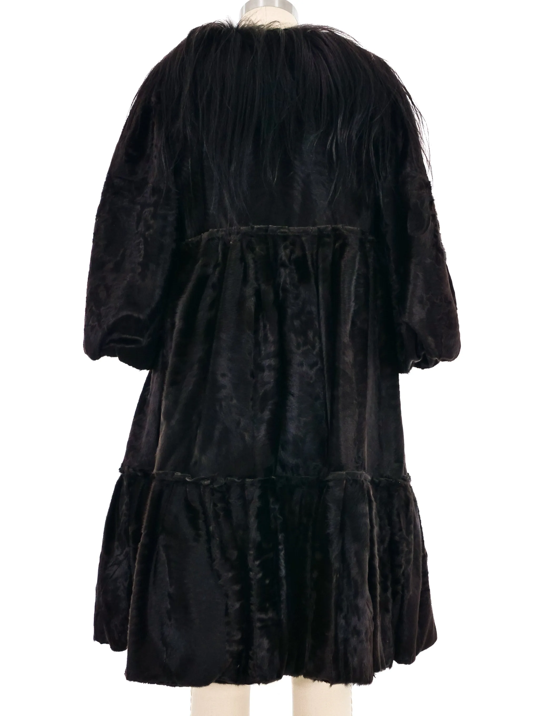 2006 Lanvin Fur Swing Coat