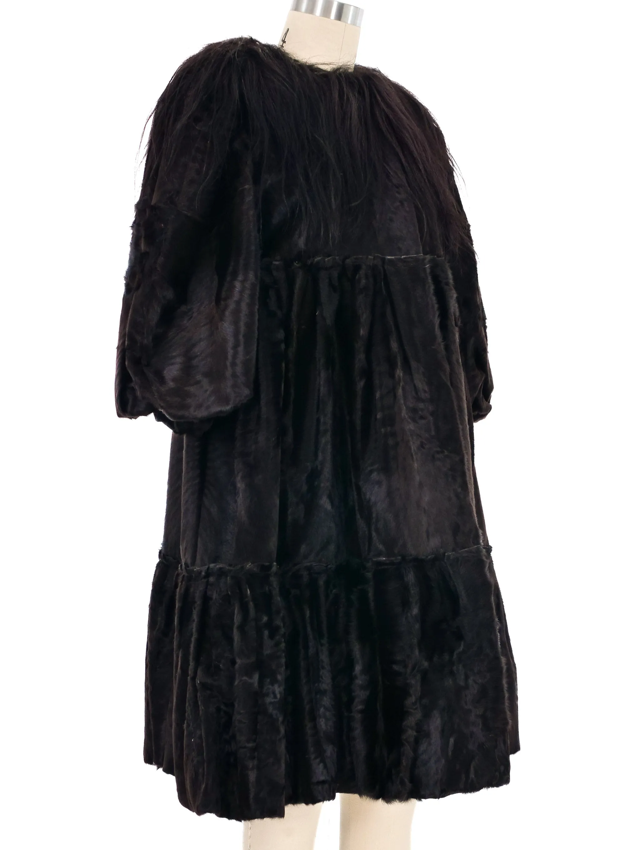 2006 Lanvin Fur Swing Coat