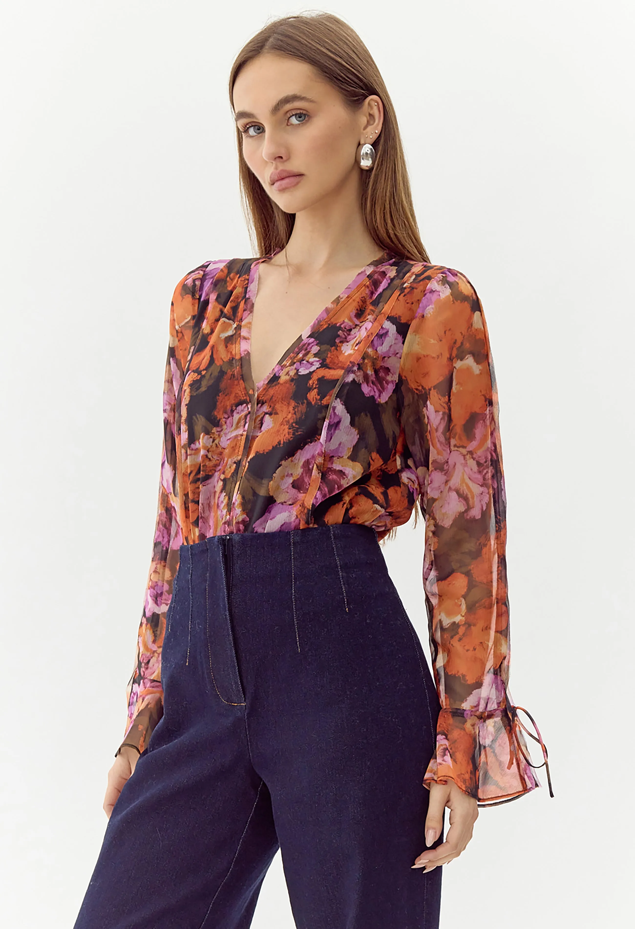 Aliana Chiffon Bodysuit