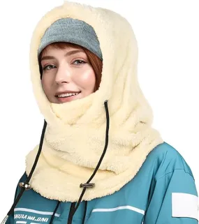 AURUZA Balaclava Windproof Ski Mask Winter Face Mask Cold Weather Fleece Neck Warmer Scarf for Women and Men Hat Cap