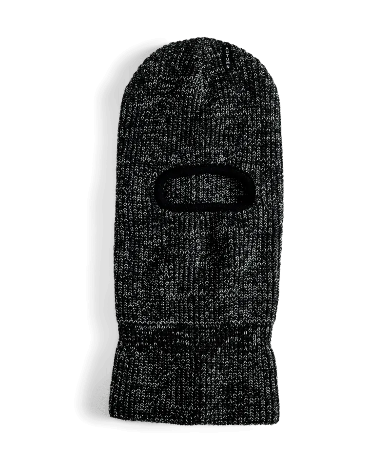 AUTUMN Marl Balaclava Black