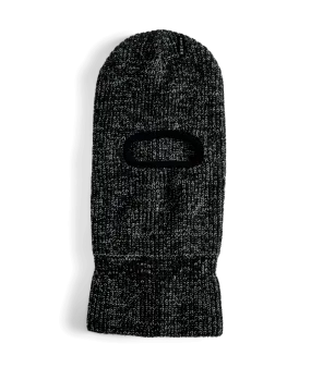 AUTUMN Marl Balaclava Black
