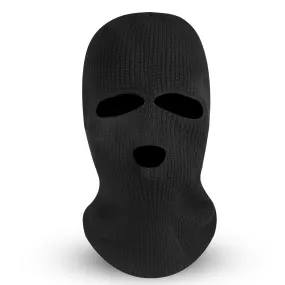 Balaclava Face Mask 3-Hole Knitted Windproof Ski Mask Full Face Cover
