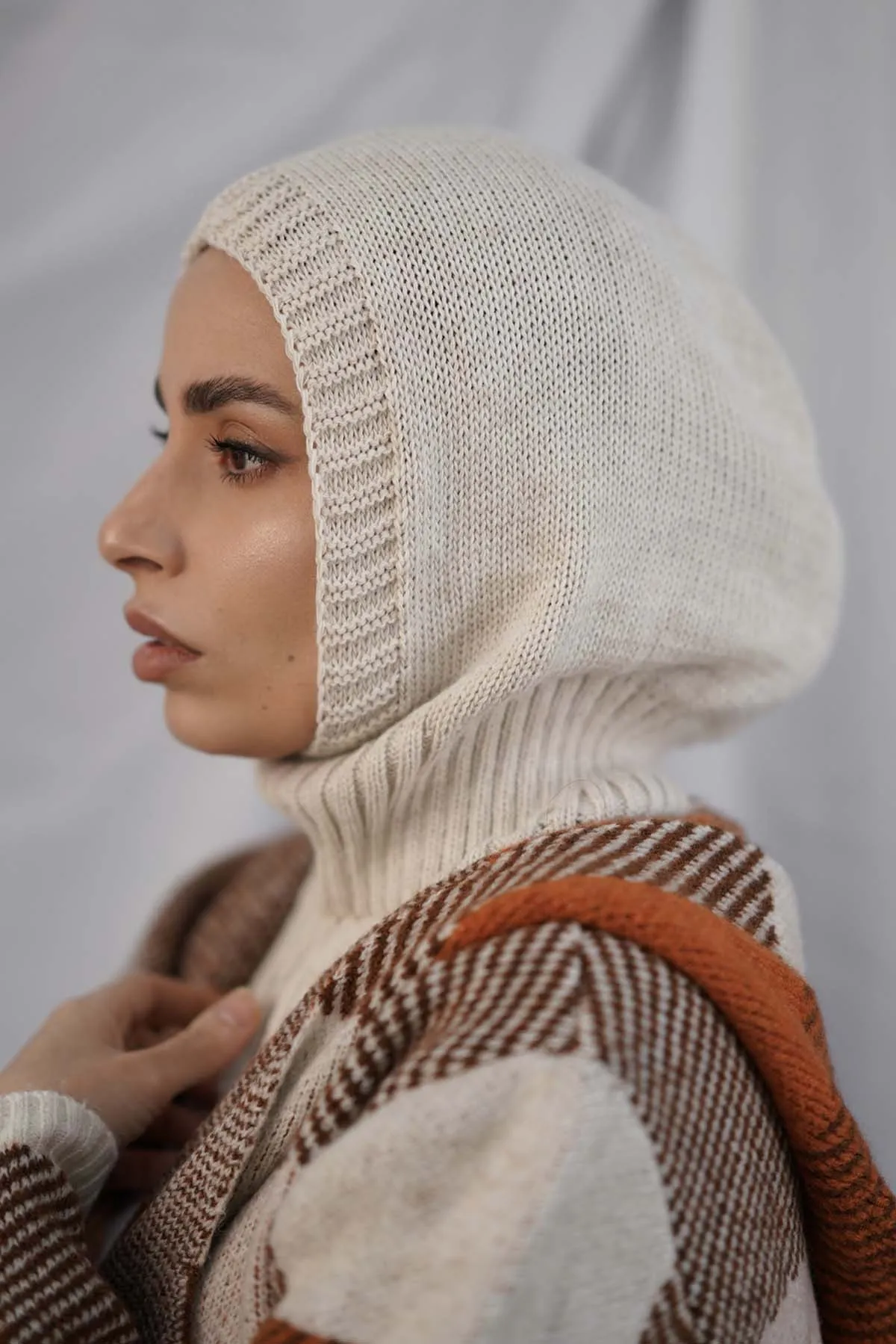 Balaclava Hijab - Beige