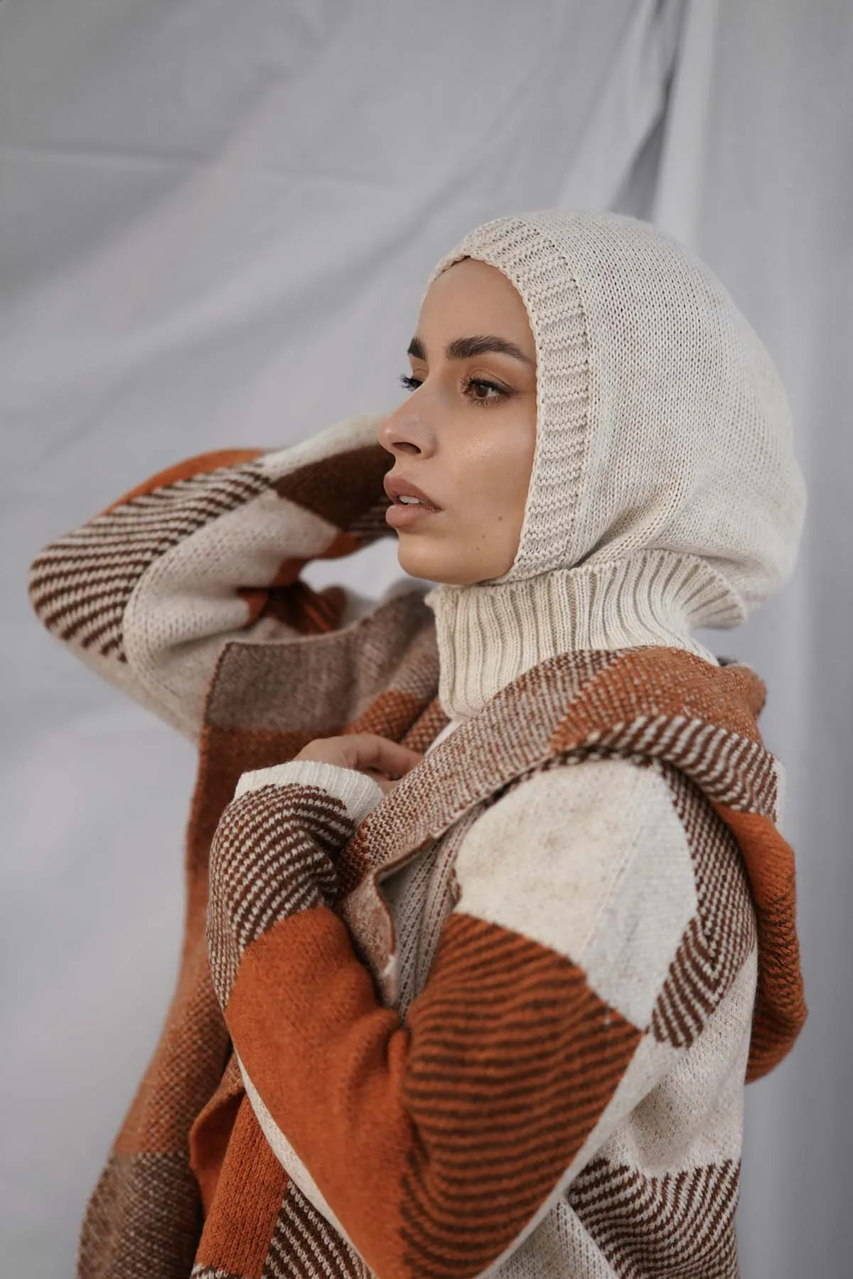 Balaclava Hijab - Beige