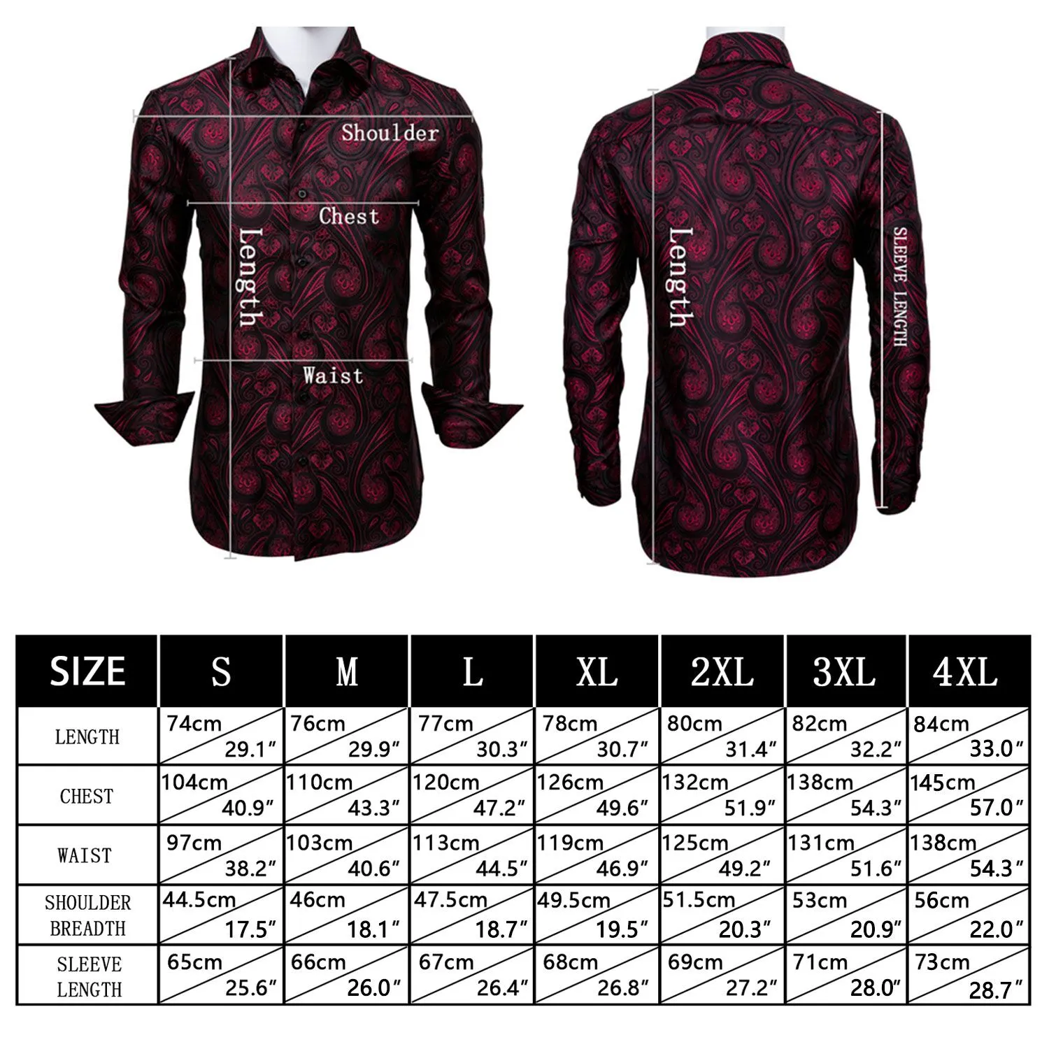 Barry.wang Button Down Shirt Silver Solid Silk Men's Long Sleeve Shirt