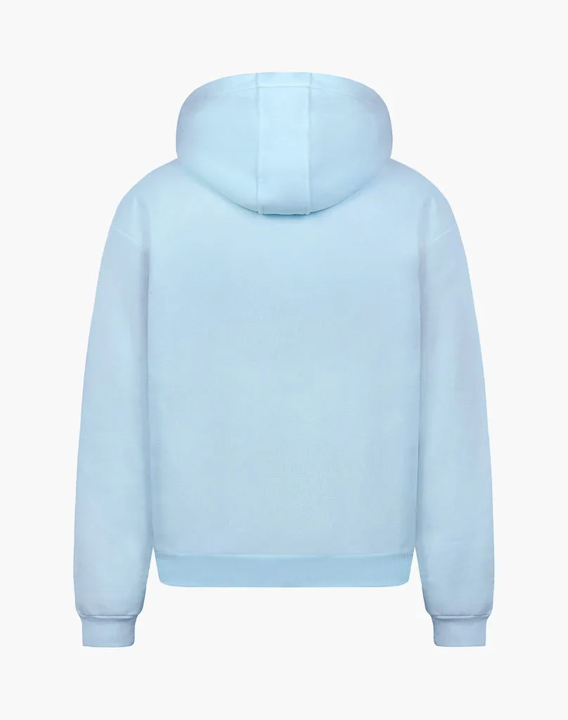 BASIC ZIP-HOODIE (ICE BLUE)