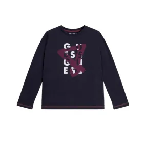 Big Boys Cotton Jersey Screen Print Logo T-shirt