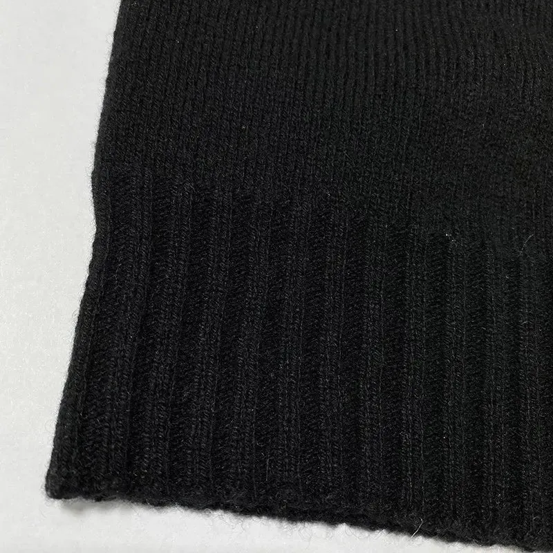 Black Knitted Balaclava