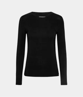 Black long sleeve bamboo t-shirt