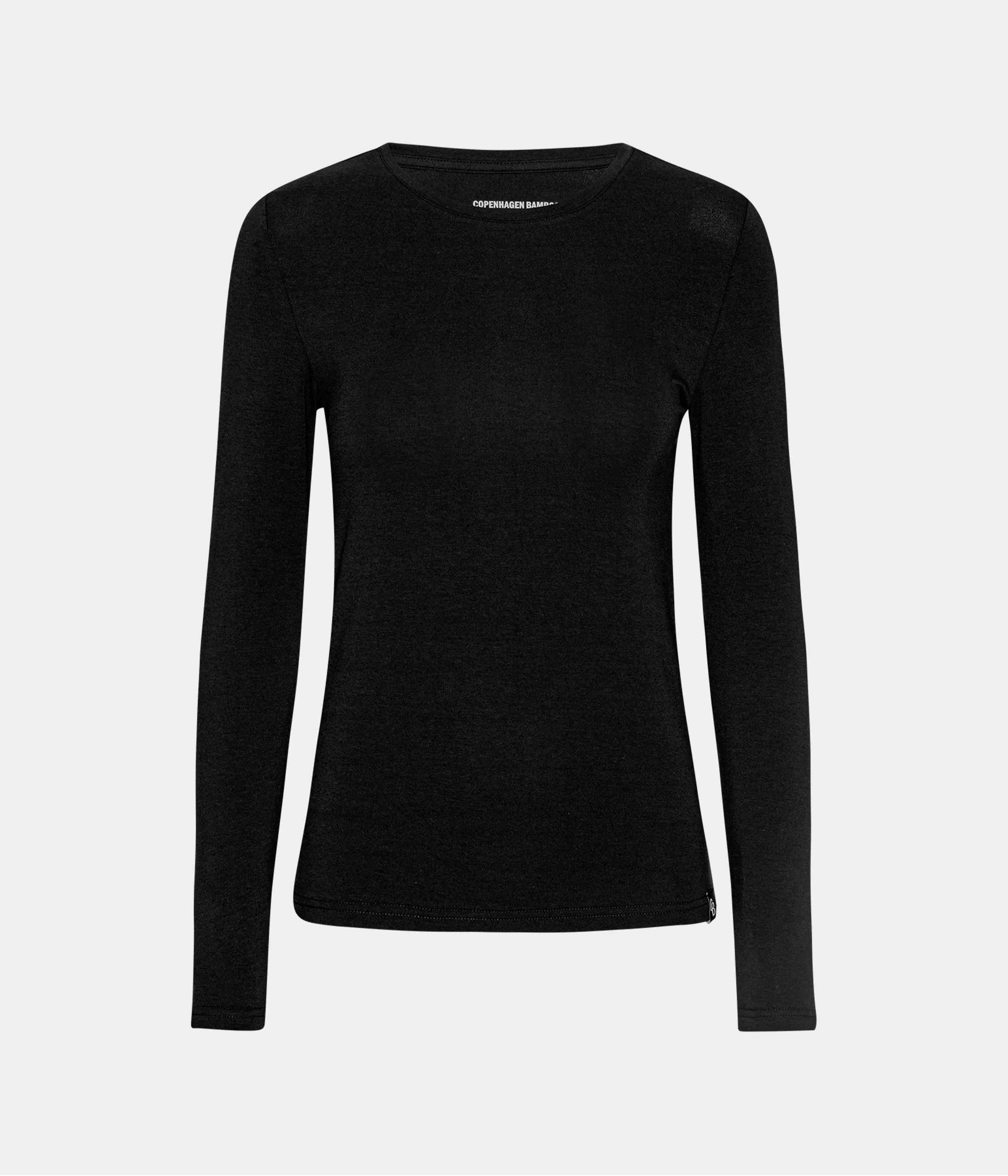 Black long sleeve bamboo t-shirt