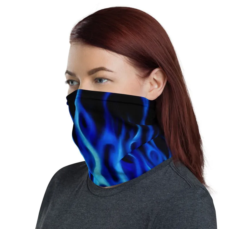 Blue Flames Neck Gaiter