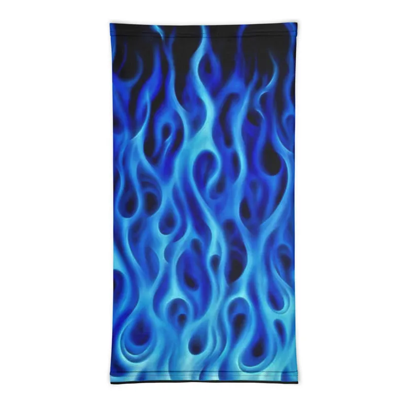 Blue Flames Neck Gaiter