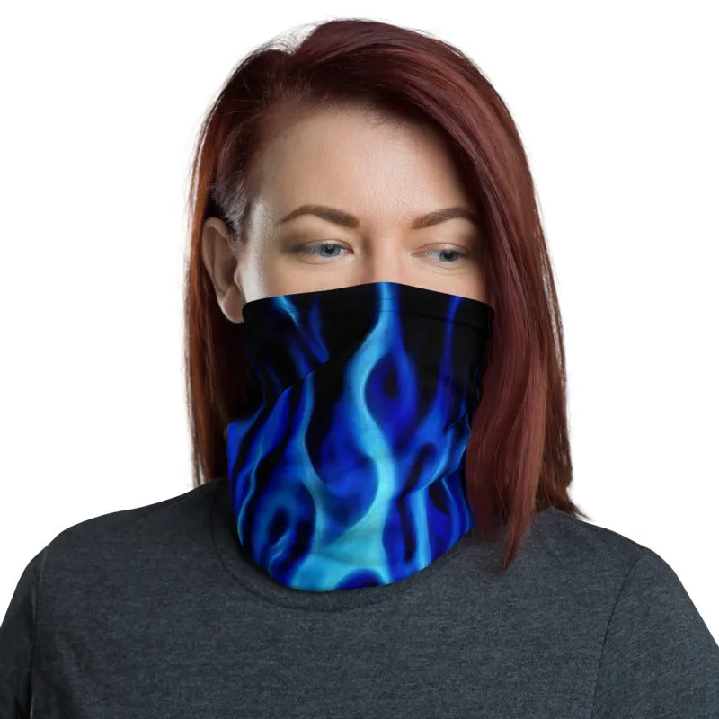 Blue Flames Neck Gaiter