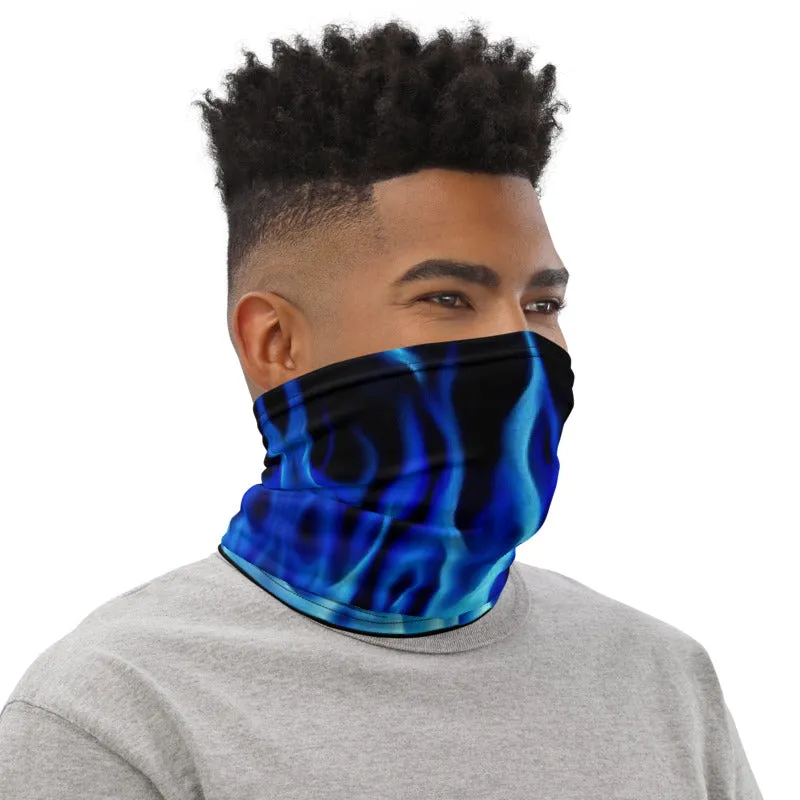 Blue Flames Neck Gaiter