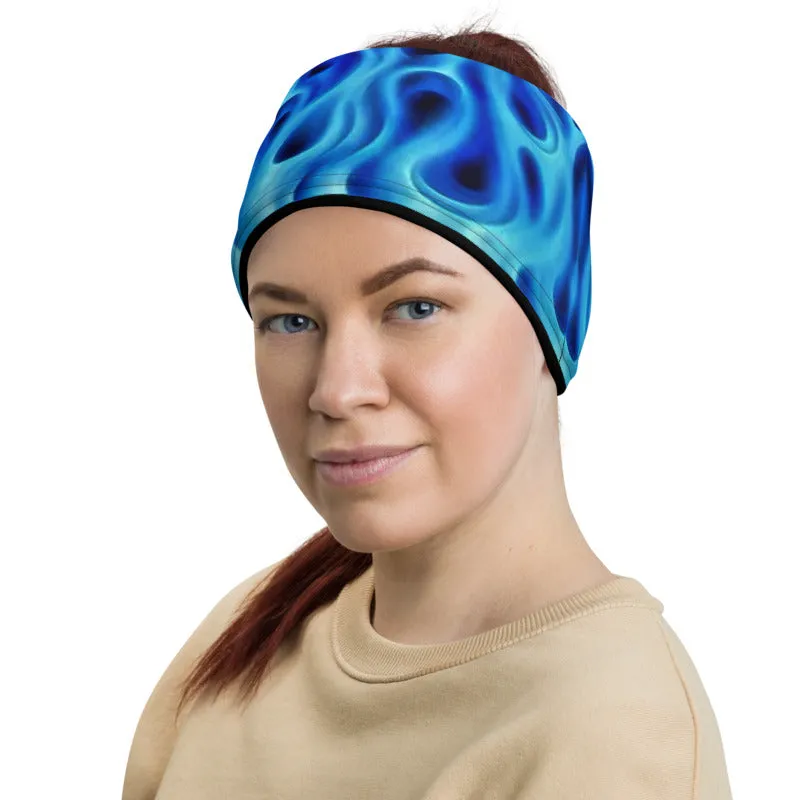 Blue Flames Neck Gaiter
