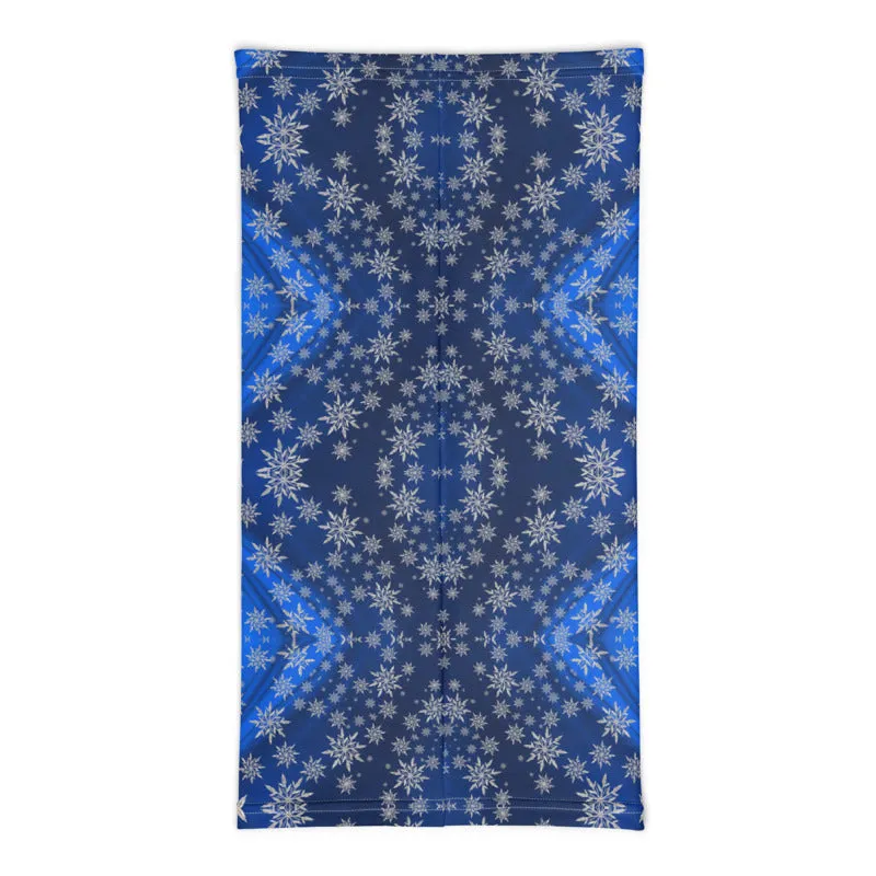 Blue Snowflakes Neck Gaiter