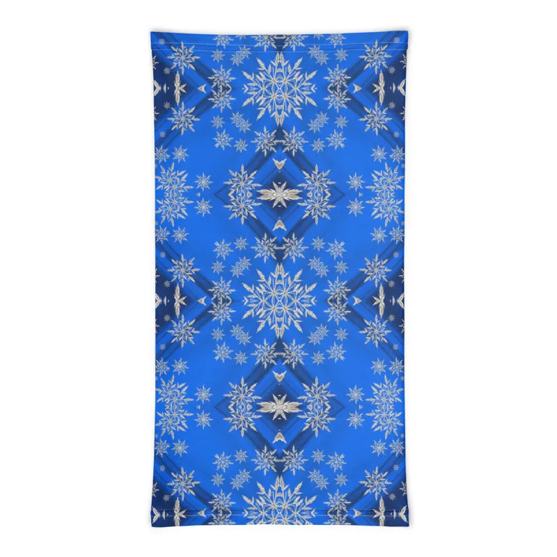 Blue Snowflakes Neck Gaiter