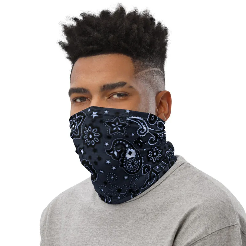 Blued Steel Bandanna Neck gaiter