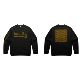 BMA GOLD FOIL "LA" SWEATSHIRT (BLACK)