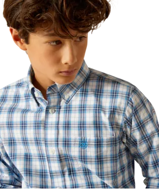 Boy's Pro Series Phoniex Classic Fit Blue Shirt