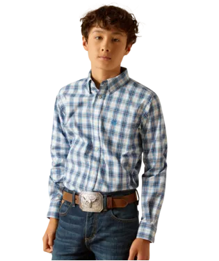Boy's Pro Series Phoniex Classic Fit Blue Shirt
