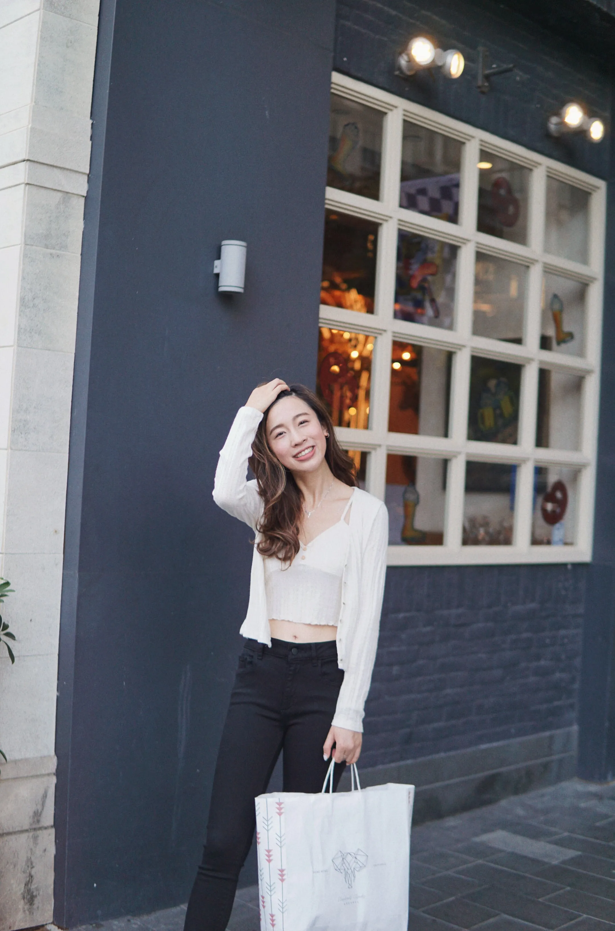 Button-Down Knit Cardigan Top