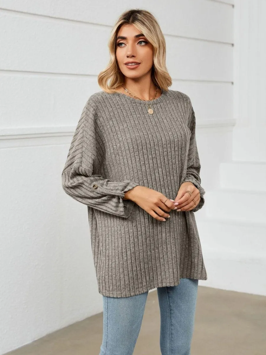 Casual Coziness Long Sleeve Relax T-Shirt