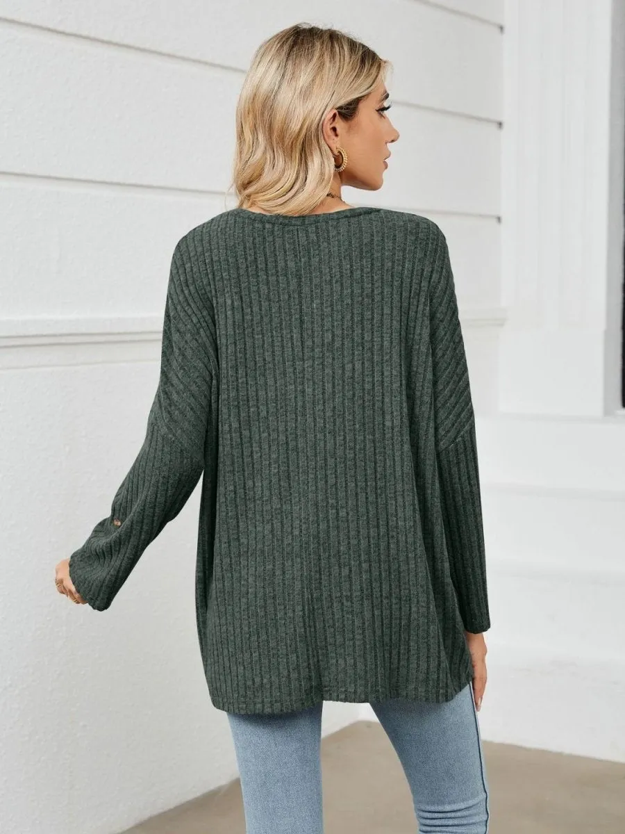 Casual Coziness Long Sleeve Relax T-Shirt