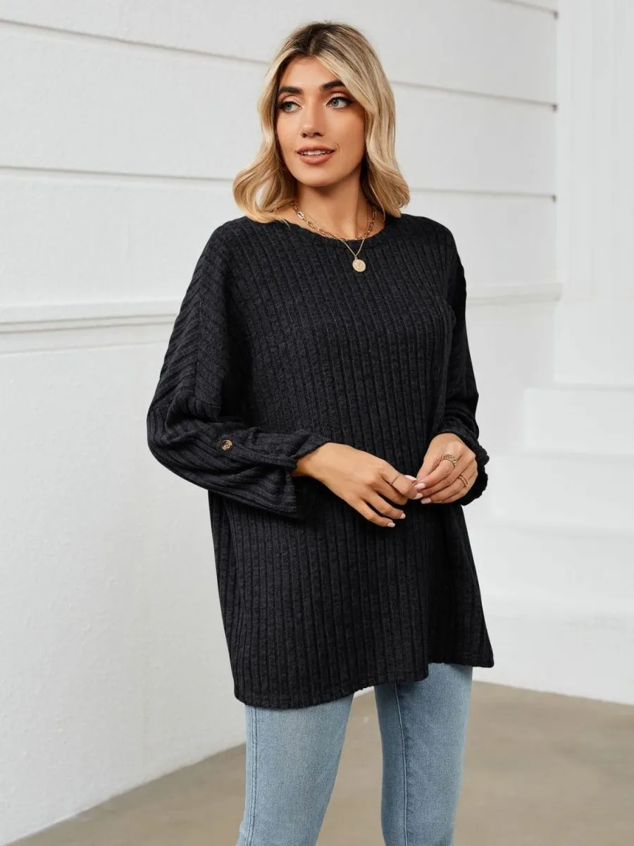 Casual Coziness Long Sleeve Relax T-Shirt