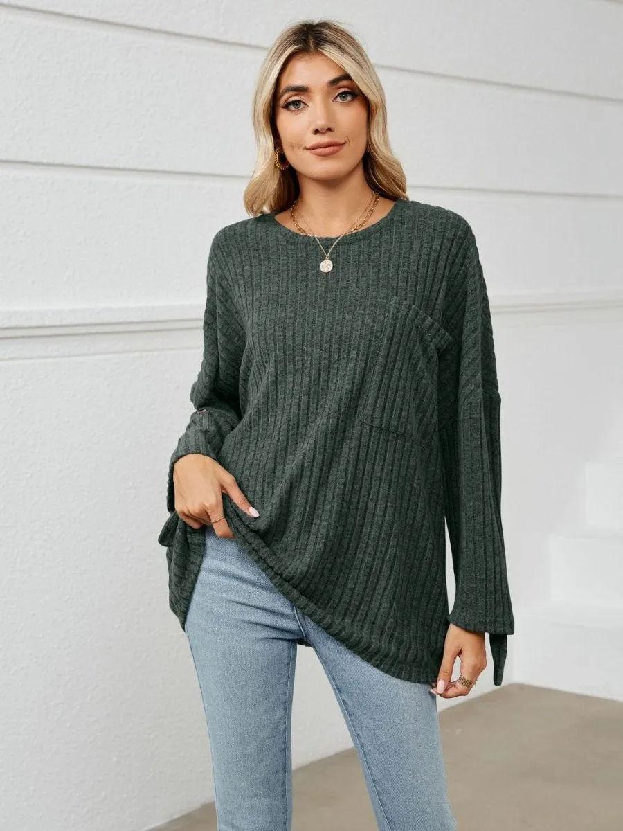 Casual Coziness Long Sleeve Relax T-Shirt