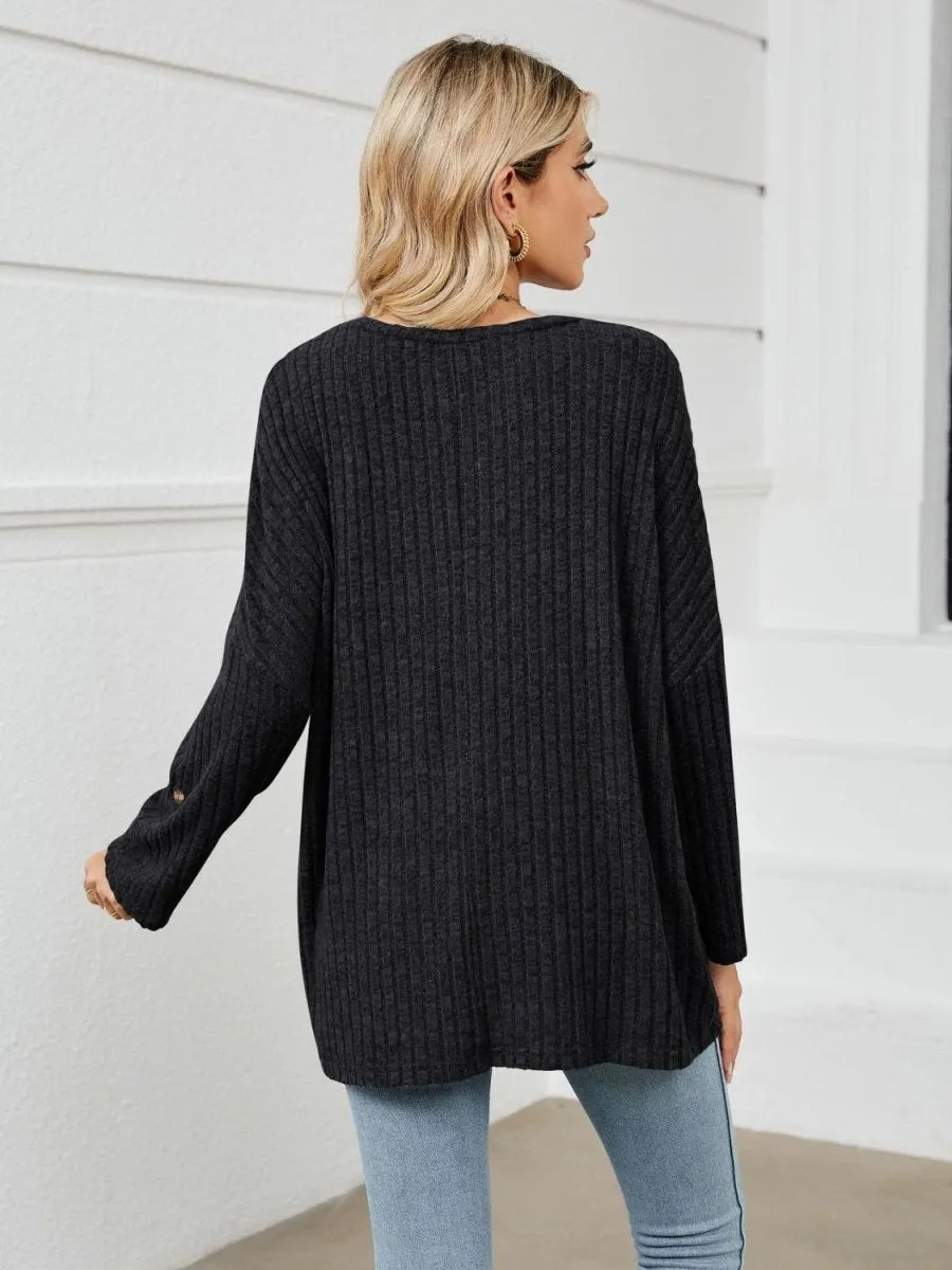 Casual Coziness Long Sleeve Relax T-Shirt