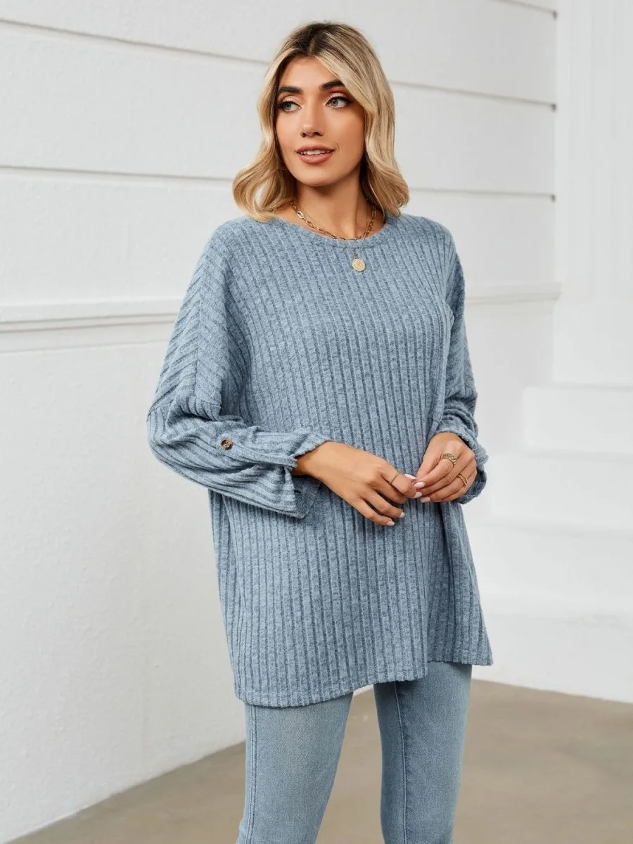 Casual Coziness Long Sleeve Relax T-Shirt