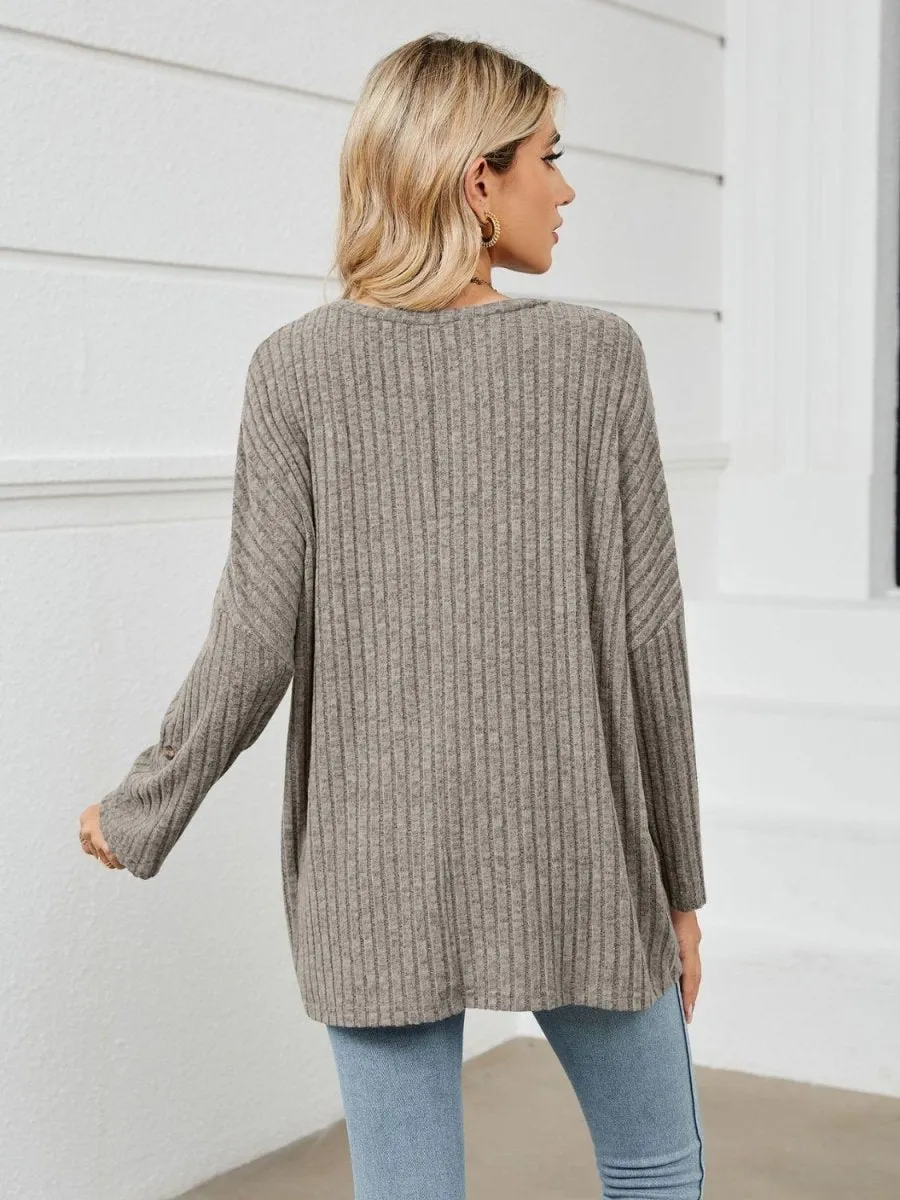 Casual Coziness Long Sleeve Relax T-Shirt
