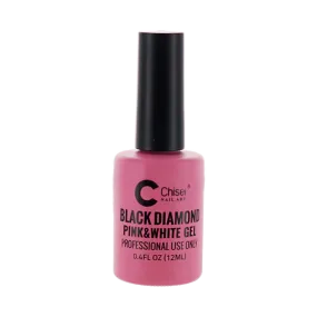CHISEL Black Diamond Pink & White Gel 0.4 oz