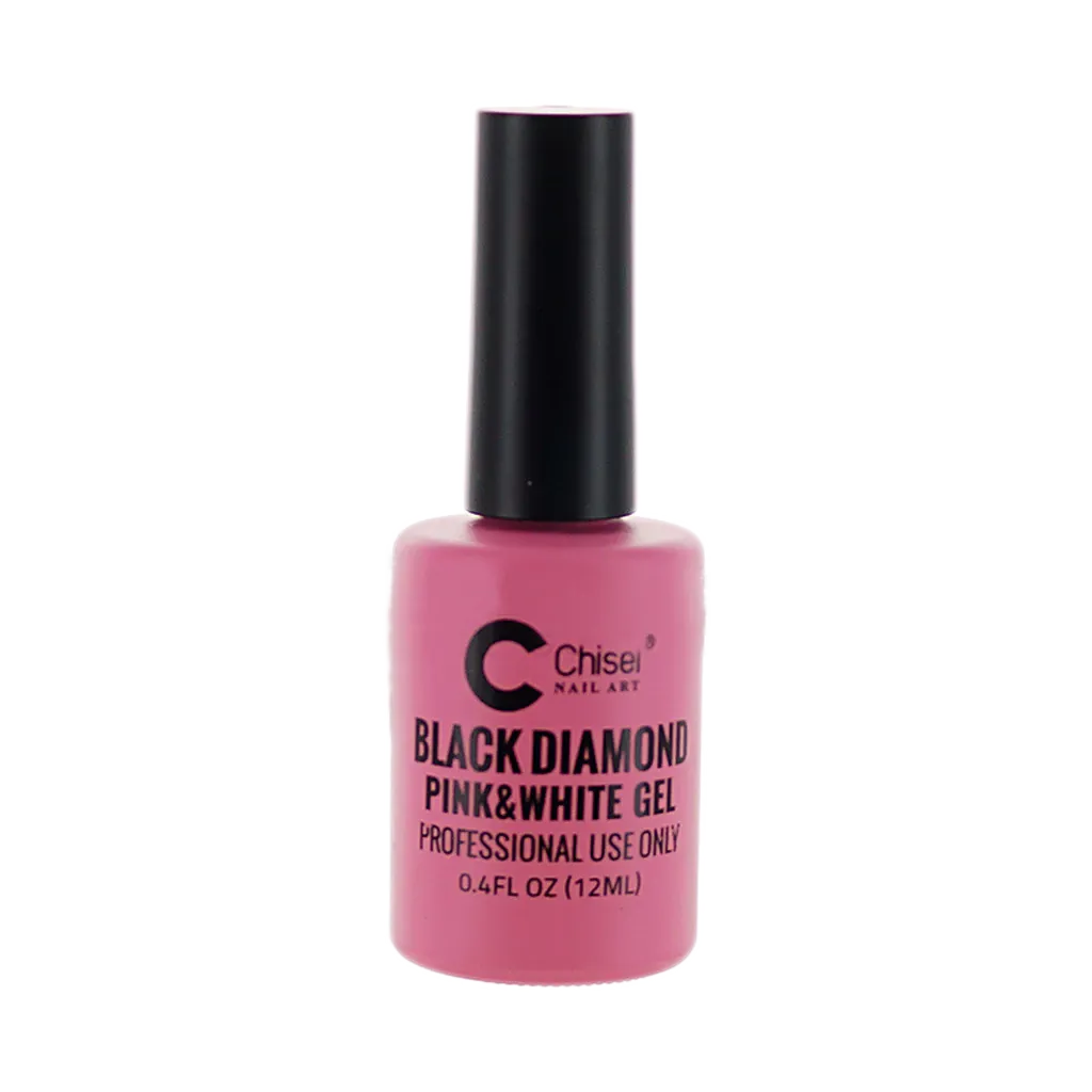 CHISEL Black Diamond Pink & White Gel 0.4 oz