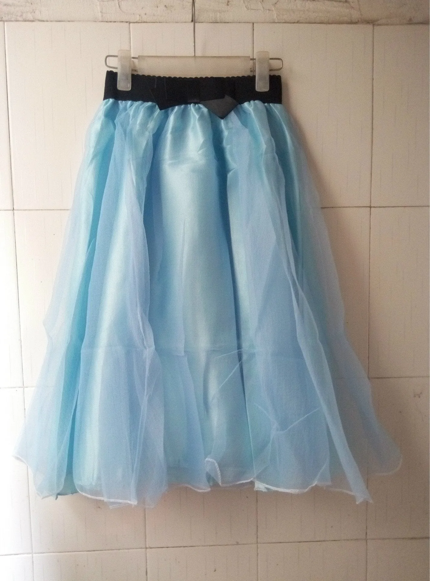 Clearance Sweet Bowknot Multi-layer A-line Pleated Tulle Skirt