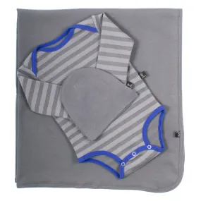 Cobalt Striped Gift Set
