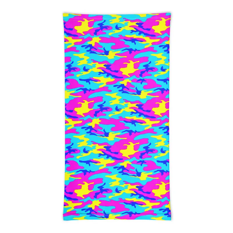 Colorful Camo Neck Gaiter