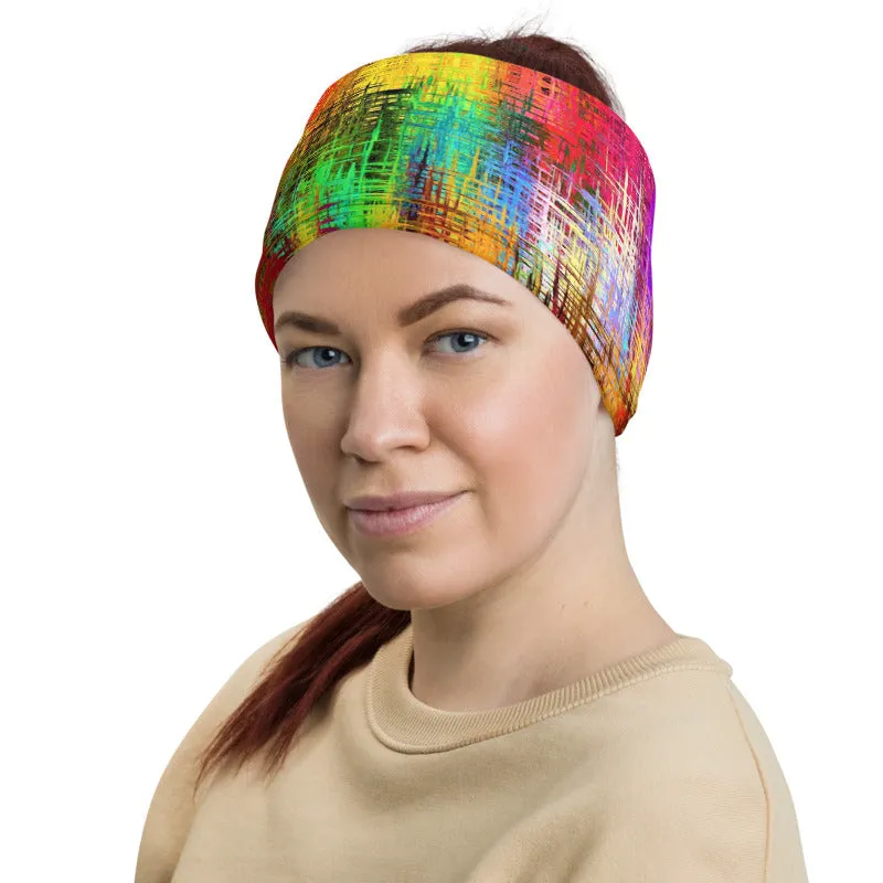 Colorful Crosshatch Neck Gaiter