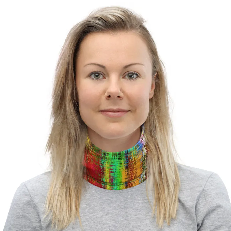 Colorful Crosshatch Neck Gaiter
