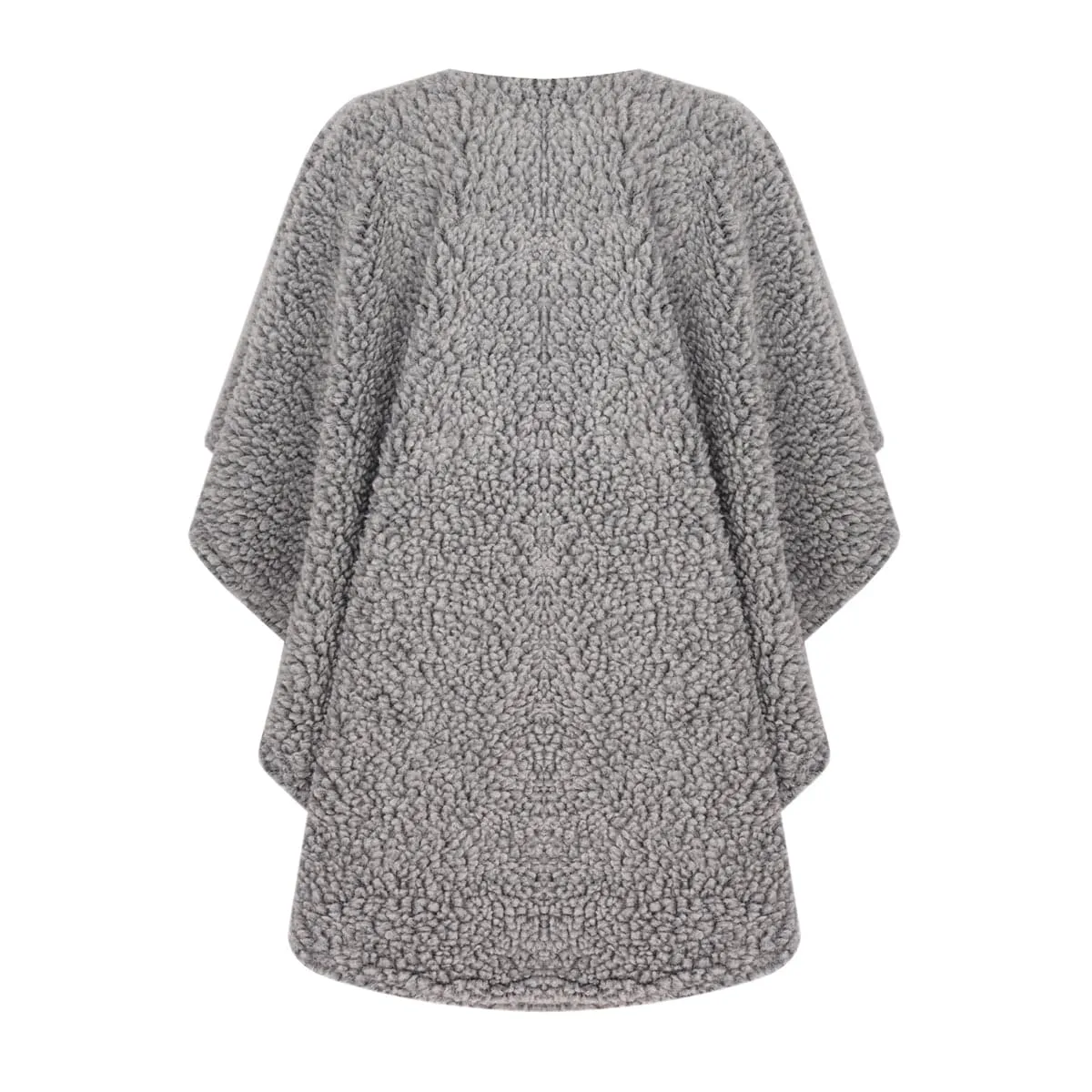 Cosmonaut Reversible Gray Teddy Poncho