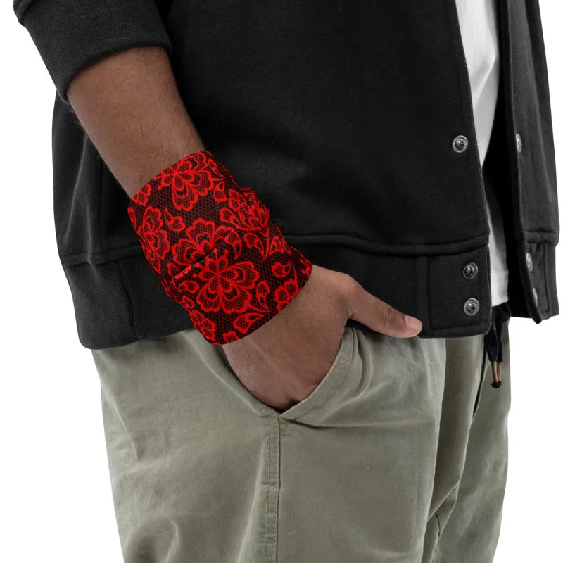 Crimson Lace Neck Gaiter