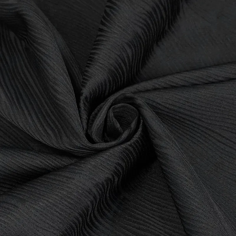 CT17101 Wave pattern black Gothic fake two-piece jacquard coat