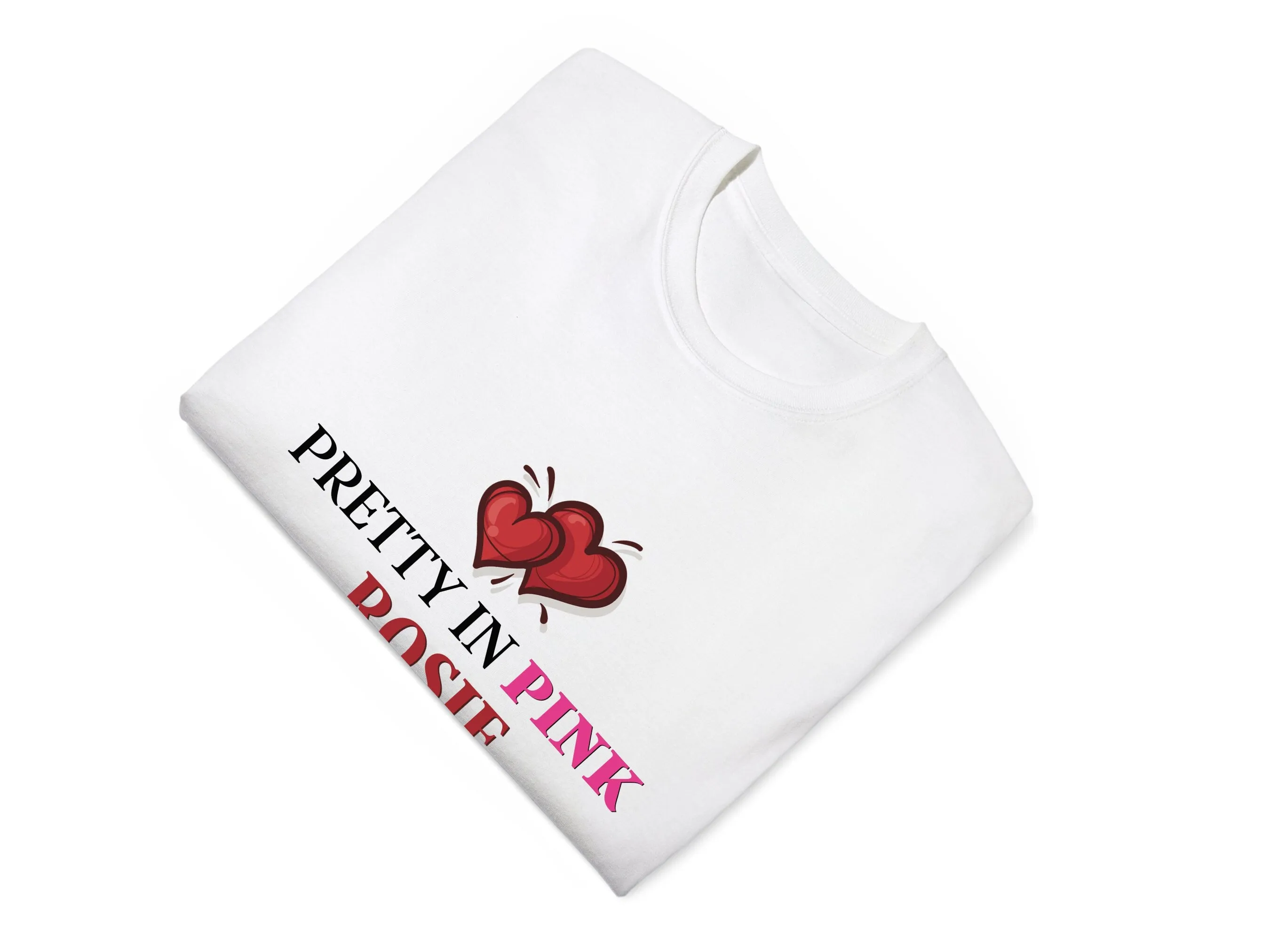 Custom Short Sleeve Girls Pretty in Pink Personalize baby Name Bodysuit