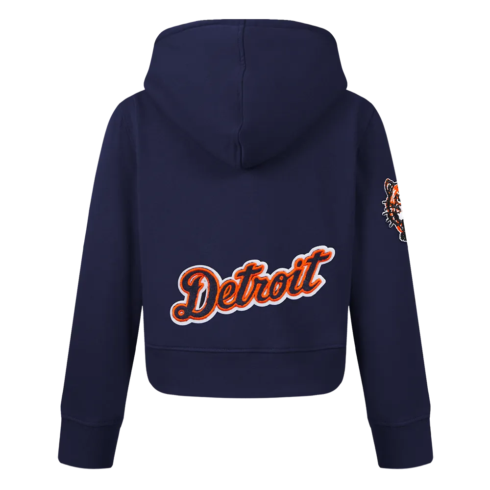 DETROIT TIGERS CLASSIC TODDLER GIRLS FLC FZ HOODIE (MIDNIGHT NAVY)
