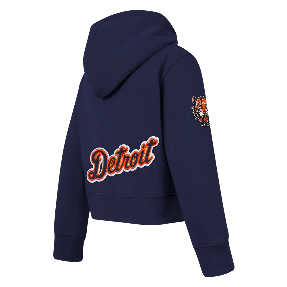 DETROIT TIGERS CLASSIC TODDLER GIRLS FLC FZ HOODIE (MIDNIGHT NAVY)