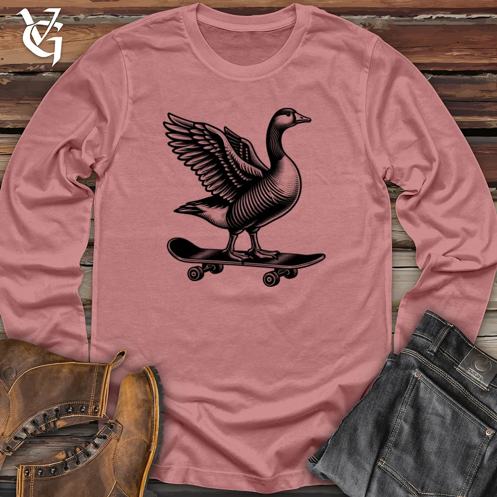 Duck Skateboarder Long Sleeve